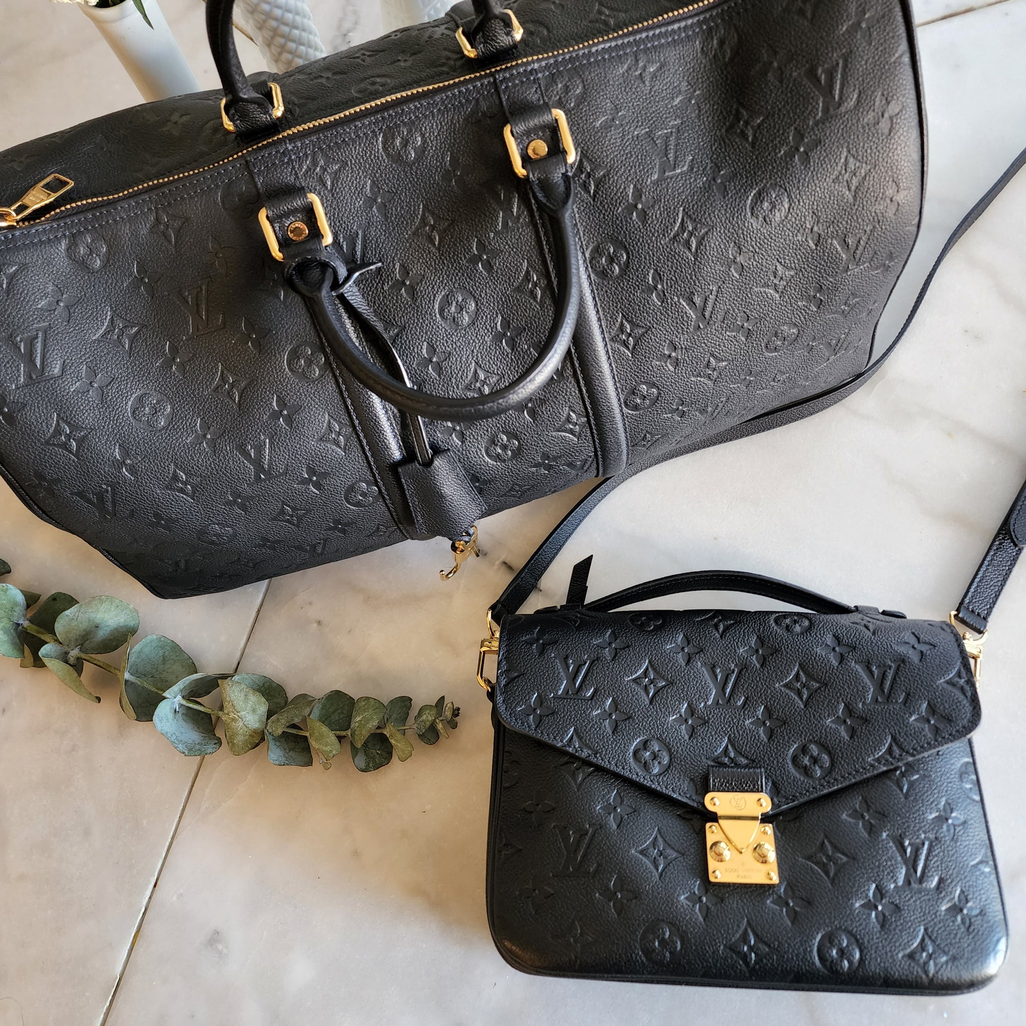 Louis Vuitton's Monogram Empreinte collection makes a comeback with the  Keepall 45 Bandoulière - Luxurylaunches