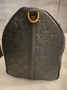 Louis Vuitton Empreinte Leather KEEPALL BANDOULIeRE 45 - Luxuryeasy
