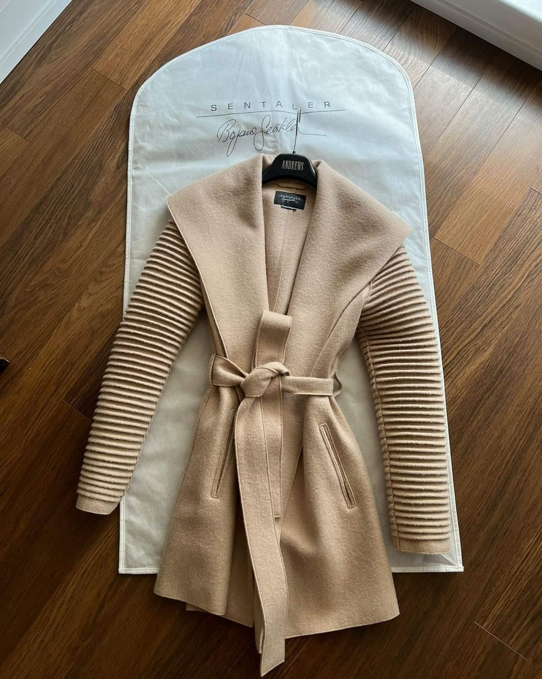Sentelar Mid Length Shawl  Collar Coat 